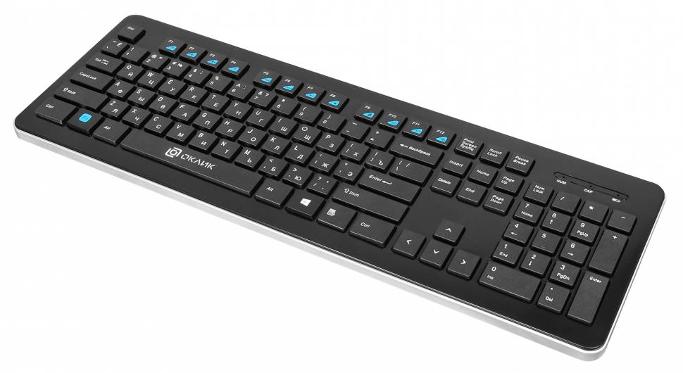 Клавиатура Оклик 870S черный USB беспроводная slim Multimedia Клавиатура Оклик 870S черный USB беспроводная slim Multimedia