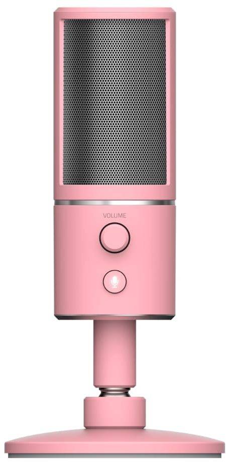 Микрофон проводной Razer Seiren X Quartz 2м розовый Микрофон проводной Razer Seiren X Quartz 2м розовый