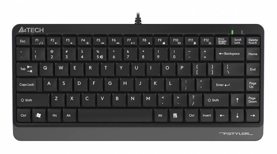 Клавиатура A4Tech Fstyler FK11 черный/серый USB slim Клавиатура A4Tech Fstyler FK11 черный/серый USB slim