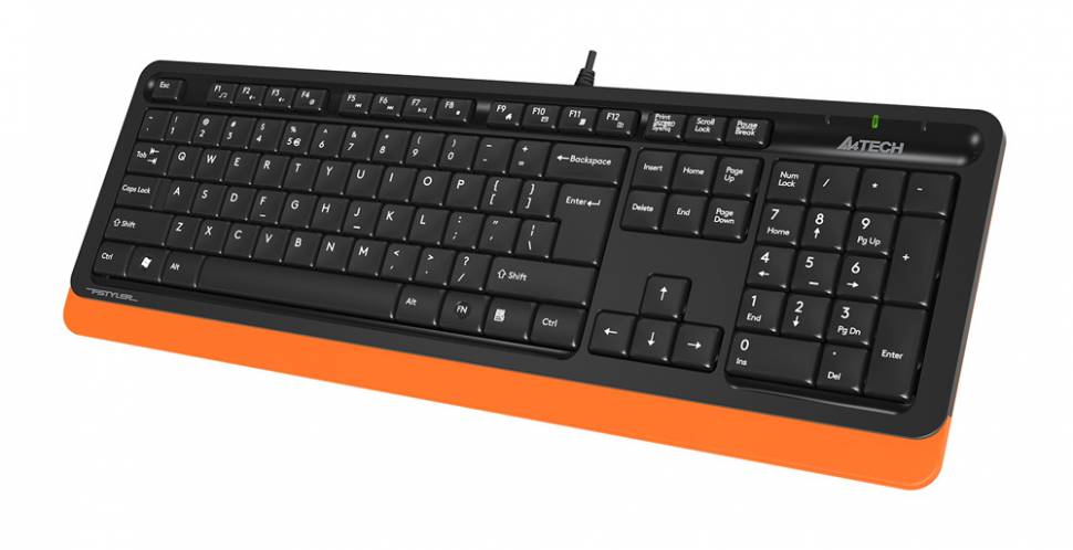 Клавиатура A4Tech Fstyler FK10 черный/оранжевый USB Клавиатура A4Tech Fstyler FK10 черный/оранжевый USB