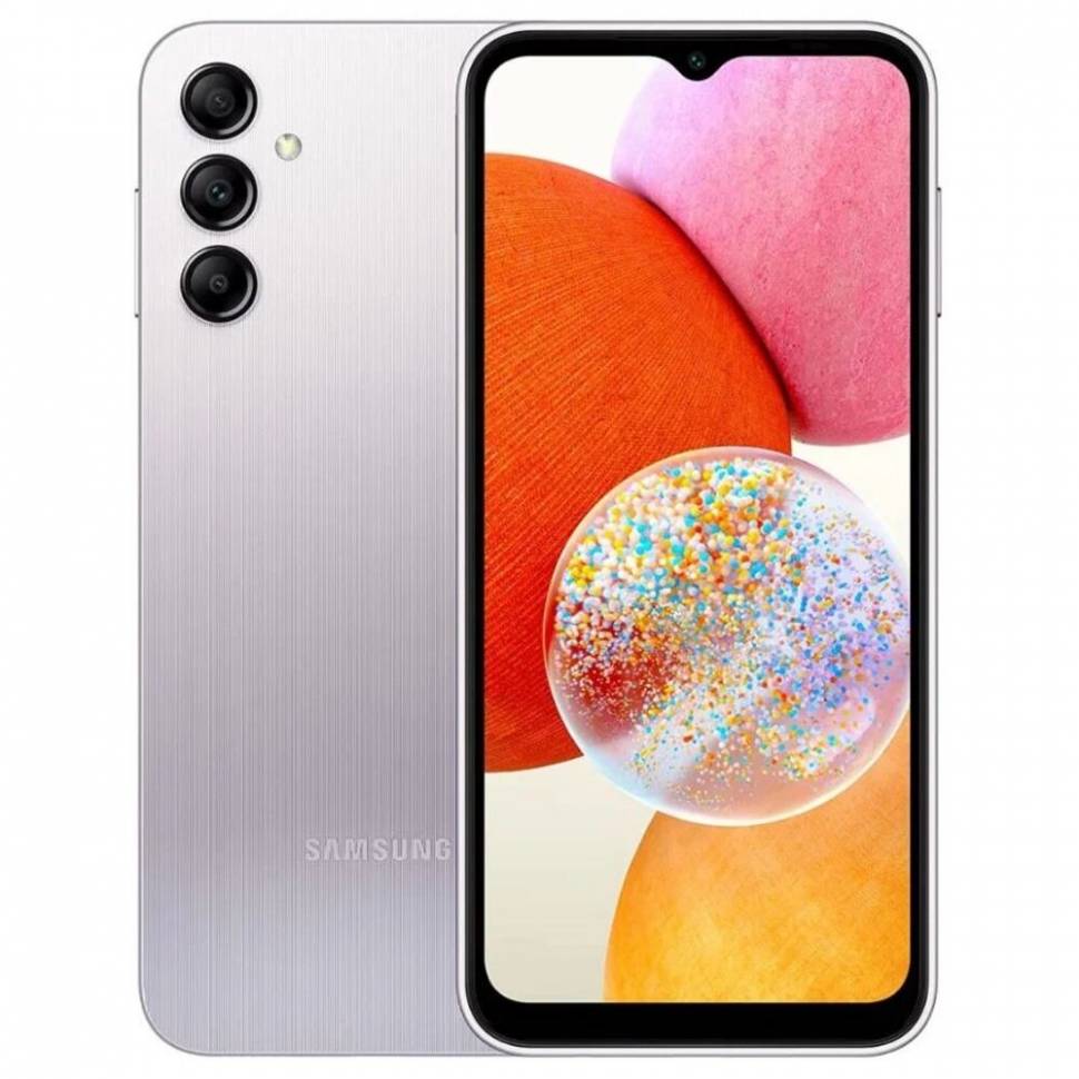 Смартфон Samsung Galaxy A14 4/128GB Серебристый Смартфон Samsung Galaxy A14 4/128GB Серебристый