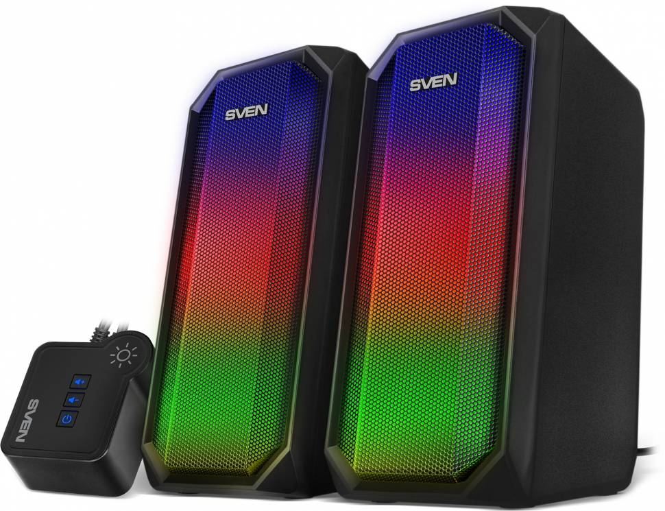 Колонки Sven 420 2.0 черный 10Вт BT Колонки Sven 420 2.0 черный 10Вт BT