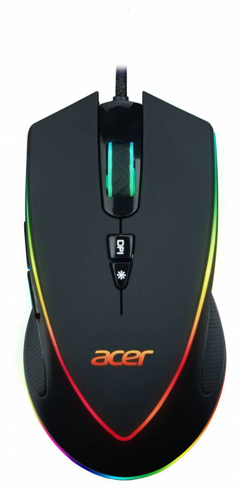 Мышь Acer OMW131 черный оптическая (6000dpi) USB (6but)