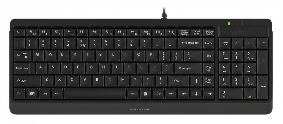 Клавиатура A4Tech Fstyler FK15 черный USB (FK15 BLACK) Клавиатура A4Tech Fstyler FK15 черный USB (FK15 BLACK)