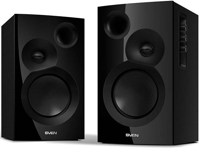 Колонки Sven SPS-635 2.0 черный 40Вт Колонки Sven SPS-635 2.0 черный 40Вт